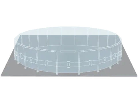 Бассейн каркасный Intex 26730 (488x122 см) с панорамным окном