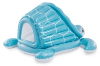 Бассейн детский надувной Intex 48677 Черепаха (218x206x97 см) с навесом, 100 шариков