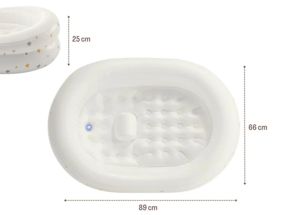 Ванночка детская надувная Intex 48523 (89x66x25 см) + насос