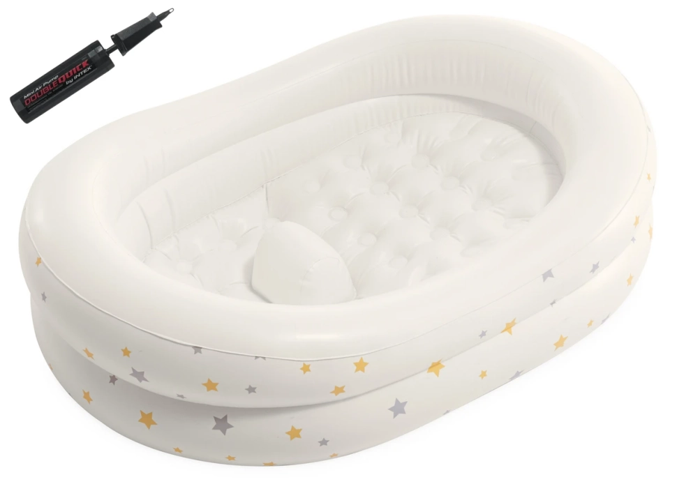 Ванночка детская надувная Intex 48523 (89x66x25 см) + насос