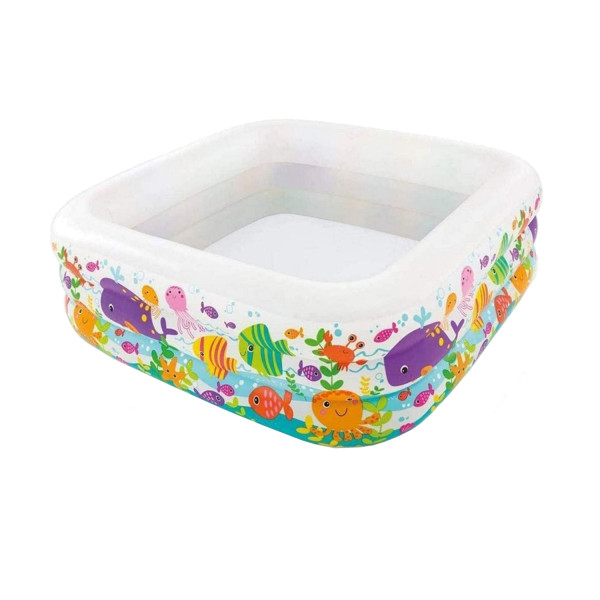 Бассейн детский надувной Intex 57471 (159х159х50 см) Аквариум