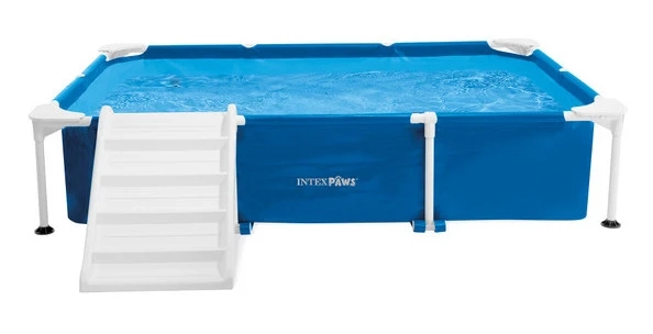 Каркасный бассейн Intex 48404 для животных (229x152x46 см; фильтр-насос 1250 л/ч, скиммер, рампа, тент)