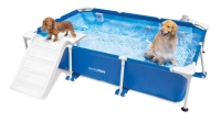 Каркасный бассейн Intex 48404 для животных (229x152x46 см; фильтр-насос 1250 л/ч, скиммер, рампа, тент)