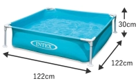 Бассейн детский каркасный Intex 57173 (122x122x30 см)
