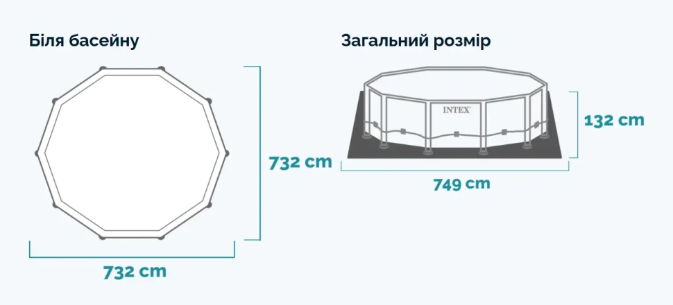 Бассейн каркасный Intex 26340 (732x132 см)
