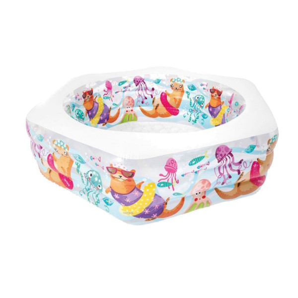 Бассейн детский надувной Intex 56493 (191х178х61 см) Океанский Риф