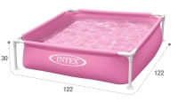 Басейн дитячий каркасний Intex 57172 (122x122x30 см) рожевий