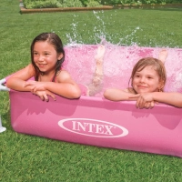 Басейн дитячий каркасний Intex 57172 (122x122x30 см) рожевий