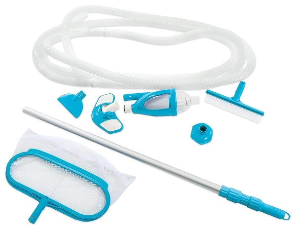 Набор для чистки бассейна Intex 28003 (пылесос от 3028 л/час, сачок, щетка, телескопическая ручка)