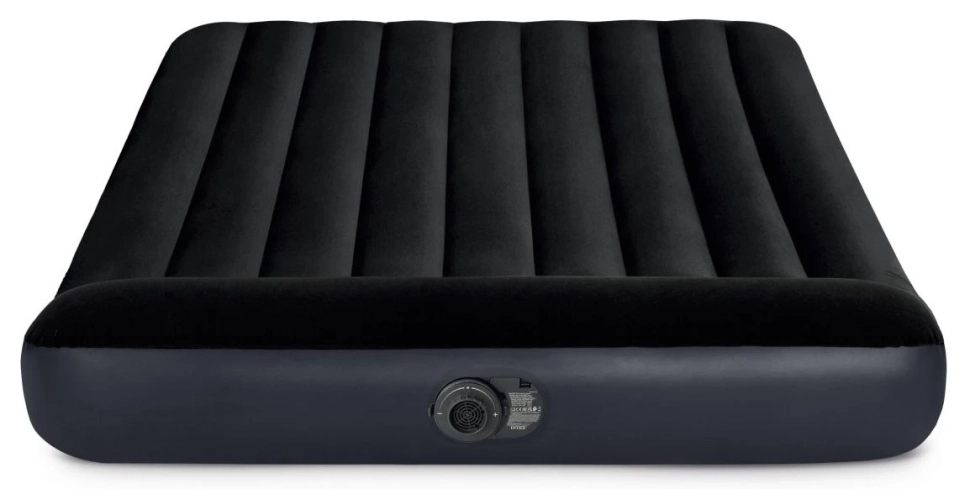 Надувной матрас Intex 64150 двухместный (152x203x25 см) с электронасосом