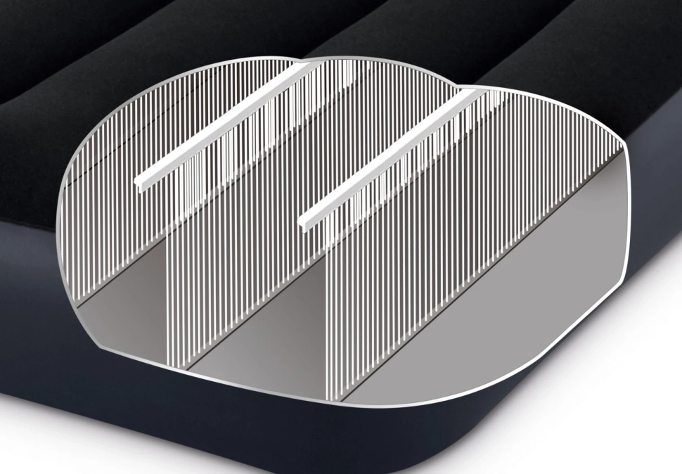 Надувной матрас Intex 64150 двухместный (152x203x25 см) с электронасосом