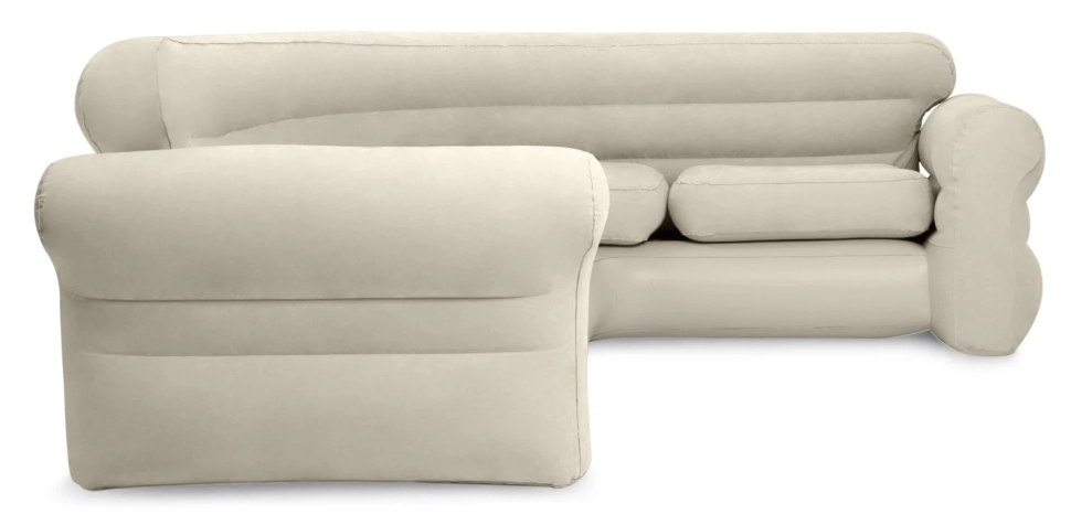 Надувной диван Intex 68575 (257x203x76 см) угловой