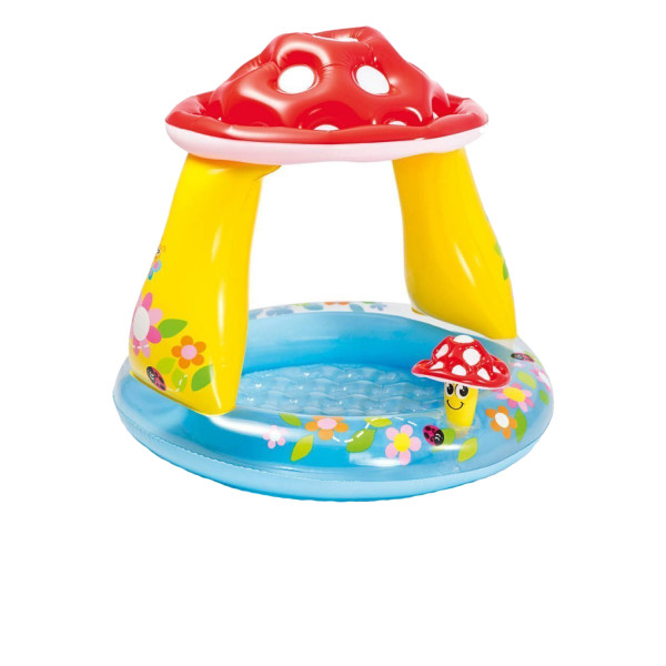 Бассейн детский надувной Intex 57114 (102х89 см) Грибочек