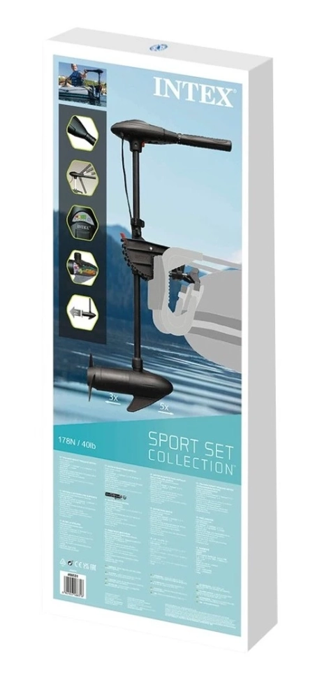 Подвесной мотор для лодки Intex 68631 Trolling Motor (420 Вт, от аккумулятора 12 В)