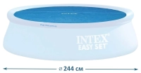 Тент Intex 28010 для бассейна Ø 244 см, теплосберегающий