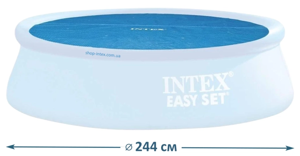 Тент Intex 28010 для бассейна Ø 244 см, теплосберегающий