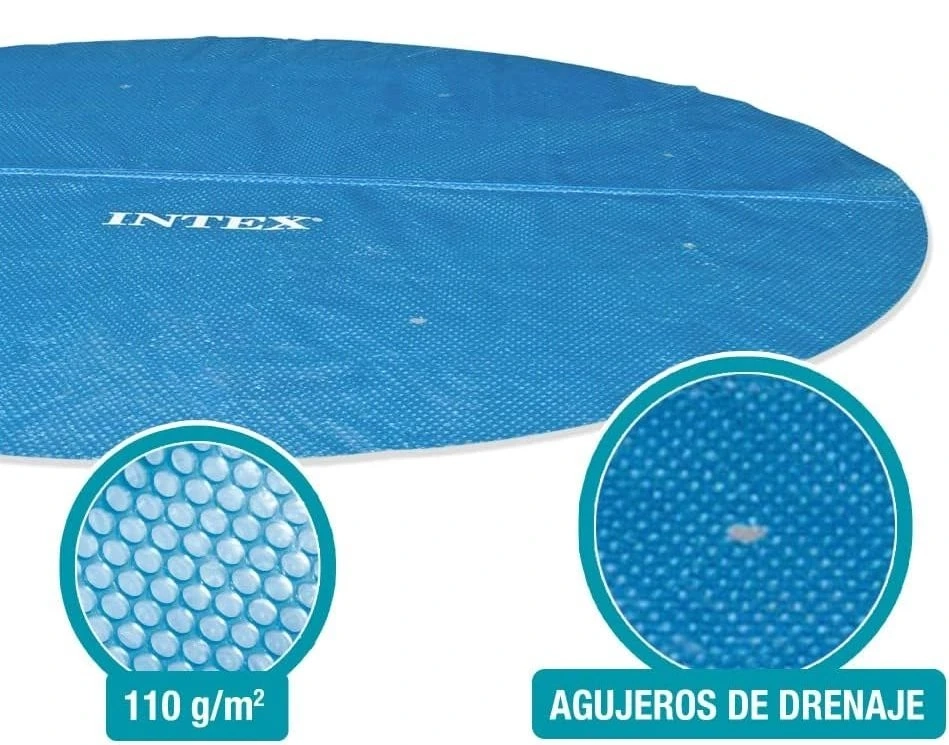 Тент Intex 28010 для бассейна Ø 244 см, теплосберегающий