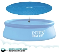 Тент Intex 28010 для бассейна Ø 244 см, теплосберегающий