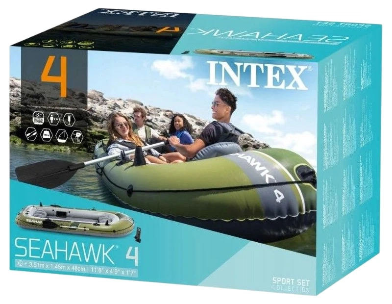 Надувная лодка Intex 66334 Seahawk 4