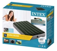 Надувной матрас Intex 64777 одноместный (99x191x25 см) с внешним электронасосом