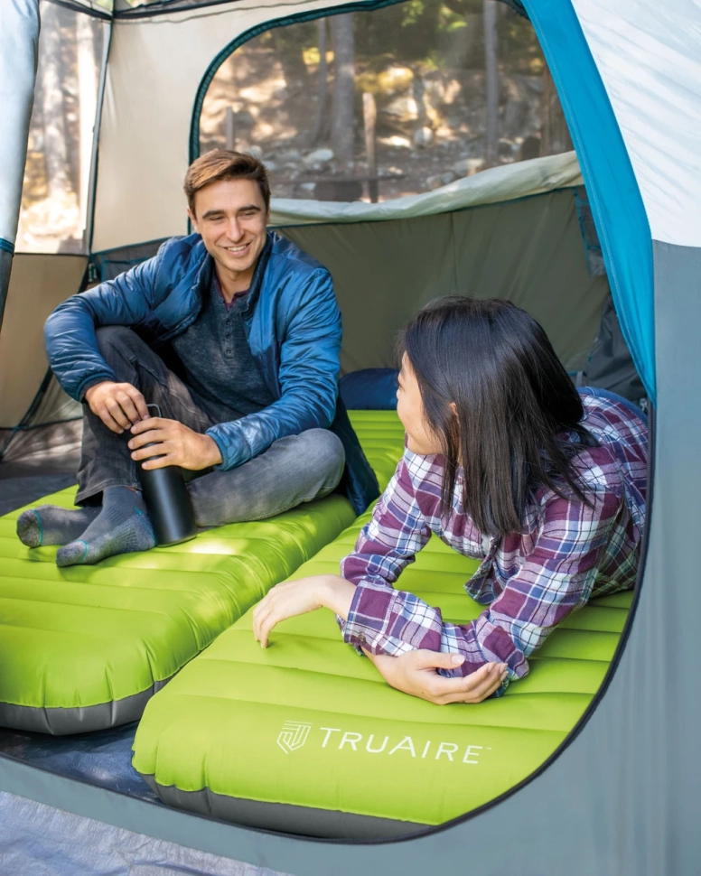 Надувний матрац Intex 64097 одномісний (191x76x17 см) для кемпінгу з електронасосом USB