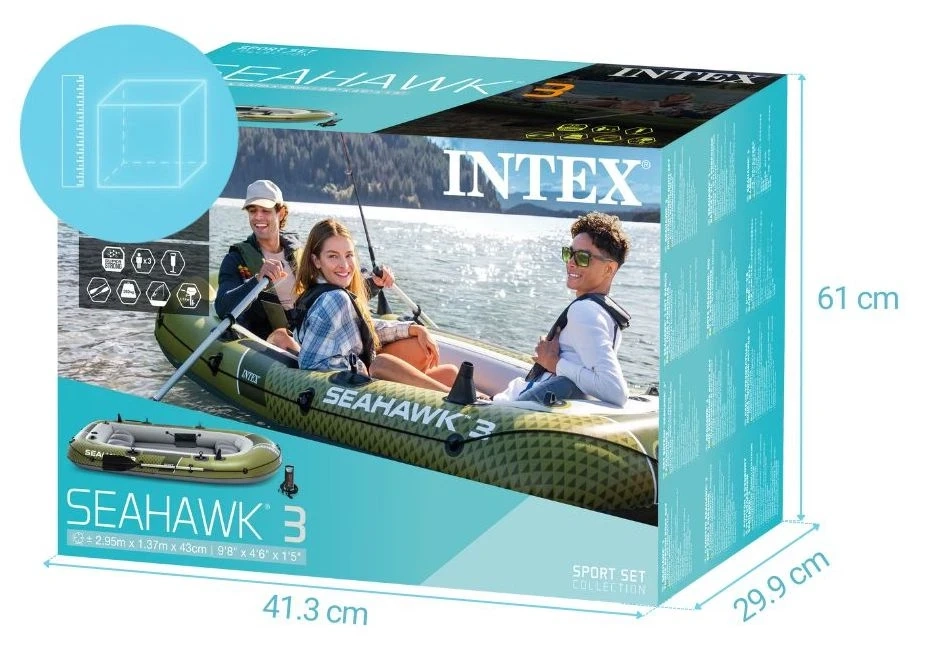 Надувная лодка Intex 66333 Seahawk 3