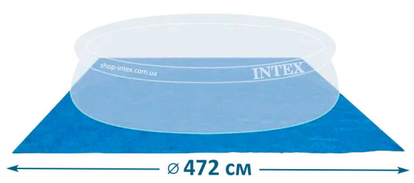 Подстилка Intex 28048 для бассейна (472x472 см)