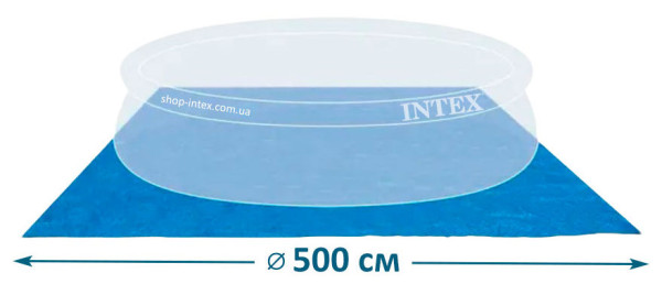 Подстилка Intex 18927 для бассейна (500x500 см)
