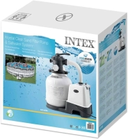Пісочний фільтр-насос Intex 26676 (QX2100) 7900 л/год, хлоргенератор 7 г/год