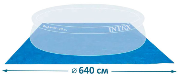 Подстилка Intex 11290 для бассейна (640x640 см)