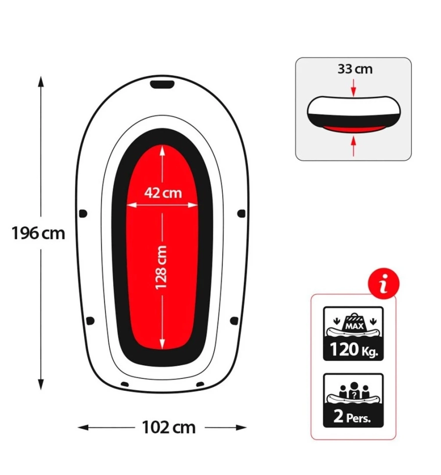 Надувная лодка Intex 58356 Explorer Pro 200