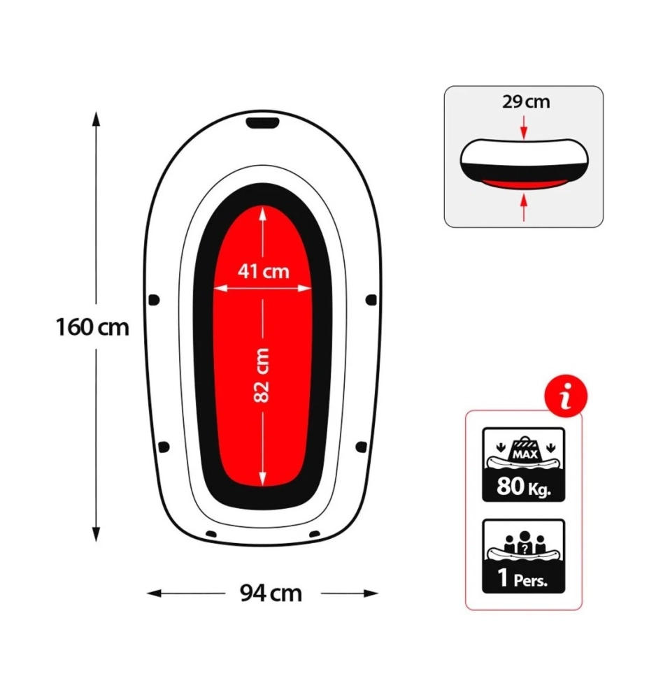 Надувная лодка Intex 58355 Explorer Pro 100