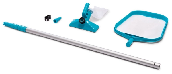 Набор для чистки бассейна Intex 28002 (насадка-пылесос, сачок, телескопическая ручка)