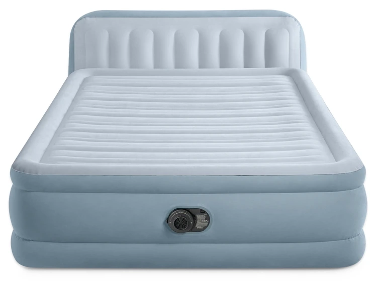 Надувная кровать Intex 64450 (236x152x46-86 см) с изголовьем