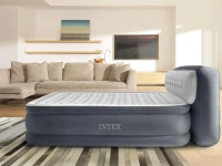 Надувная кровать Intex 64448 (236x152x46-86 см) с изголовьем