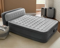 Надувная кровать Intex 64448 (236x152x46-86 см) с изголовьем
