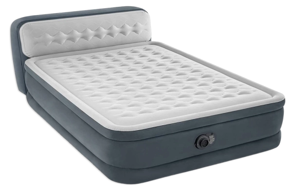 Надувная кровать Intex 64448 (236x152x46-86 см) с изголовьем