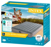 Надувной матрас Intex 64114 двухместный (203x152x30 см) с встроенным электронасосом USB