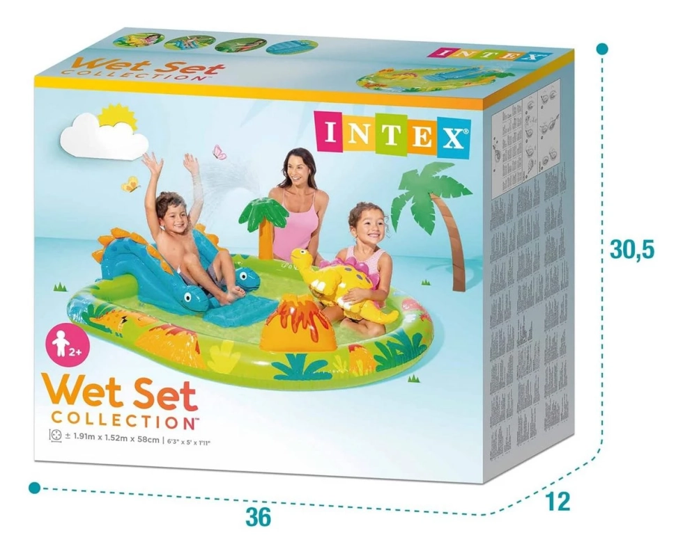 Надувной игровой центр Intex 57166 Динопарк