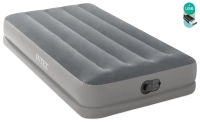 Надувной матрас Intex 64112 одноместный (191x99x30 см) с встроенным электронасосом USB