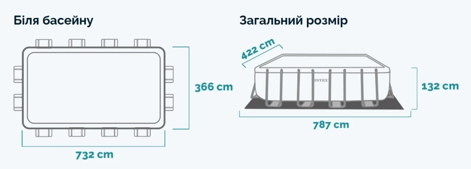 Басейн каркасний Intex 26368 (732x366x132 см)
