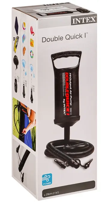 Насос ручний Intex 68612 Double Quick I (0,9 л/цикл)