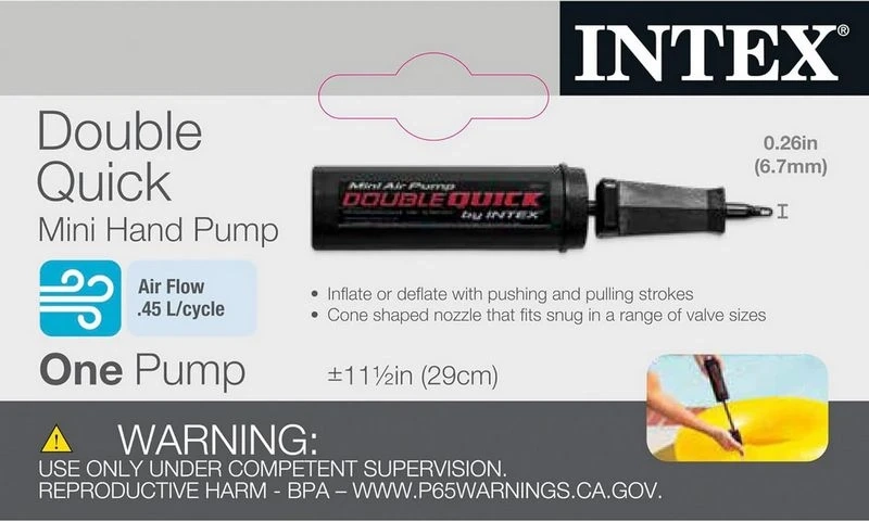 Насос ручний Intex 69613 Double Quick Mini
